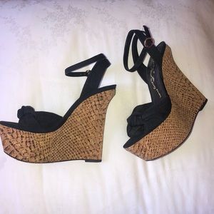 Alive + Olivia by Stacey Bendet black wedge sandal